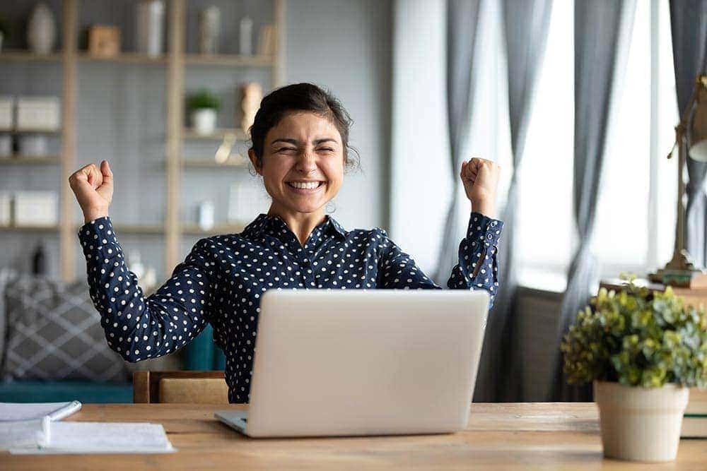 Woman Excited About Opportunities