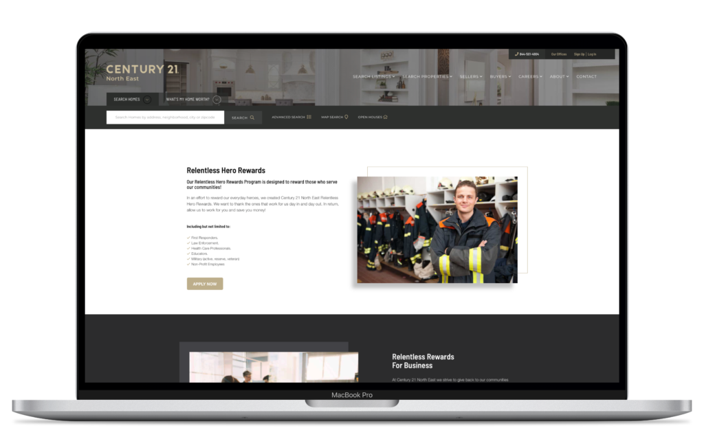 REAL Trends Award Winning Website for Century 21 North East