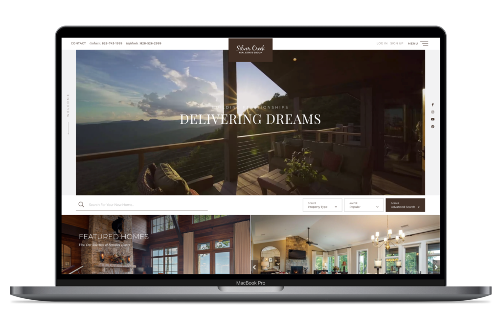 REAL Trends Award Winning Website for Silver Creek Real Estate Group