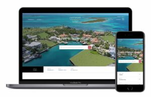 Corcoran CA Christie Bahamas real estate website homepage