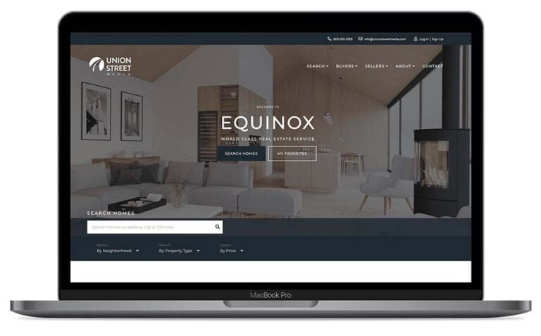 equinox real estate website template