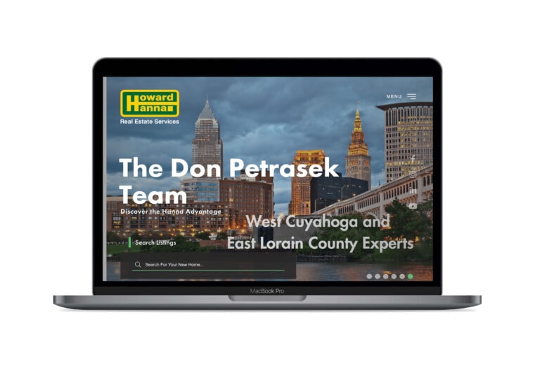 the don petrasek team real estate website by union street media