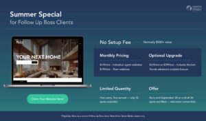 follow up boss special deal with union street media
