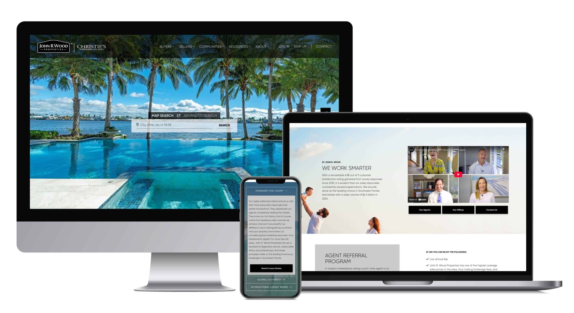 John R. Wood Properties Christie’s International Real Estate website with union street media