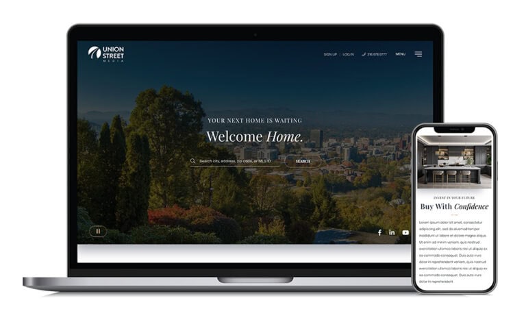 aspen turnkey real estate website design by union street media