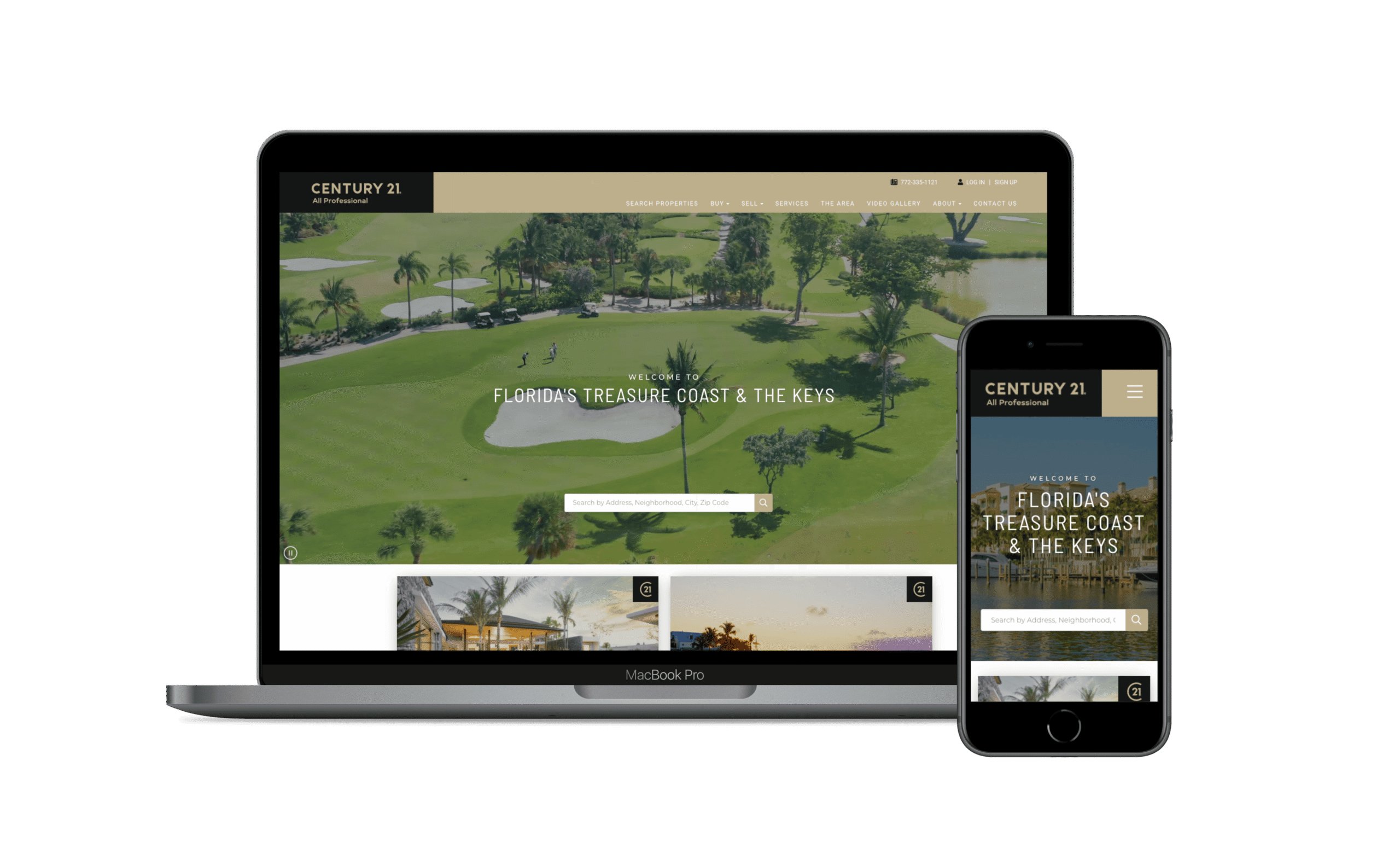 CENTURY 21 All Professional real estate website launch