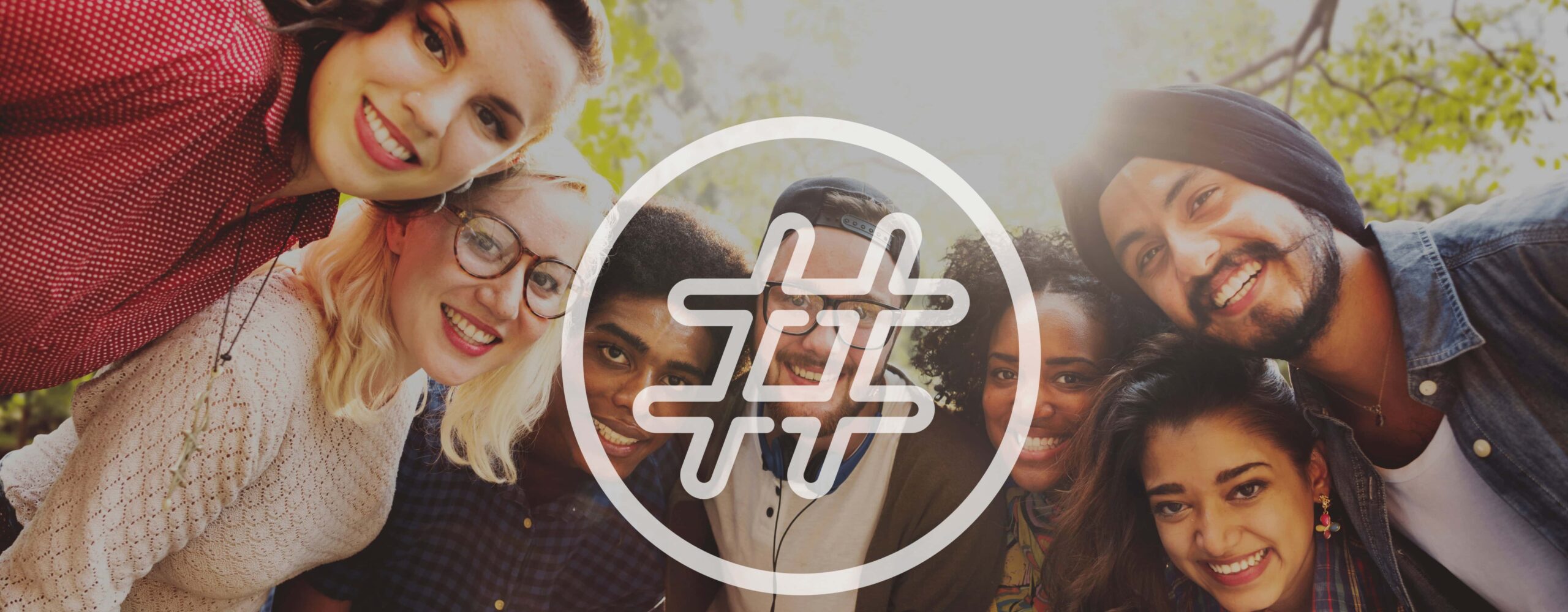 group of people looking at a hashtag sharing your listings