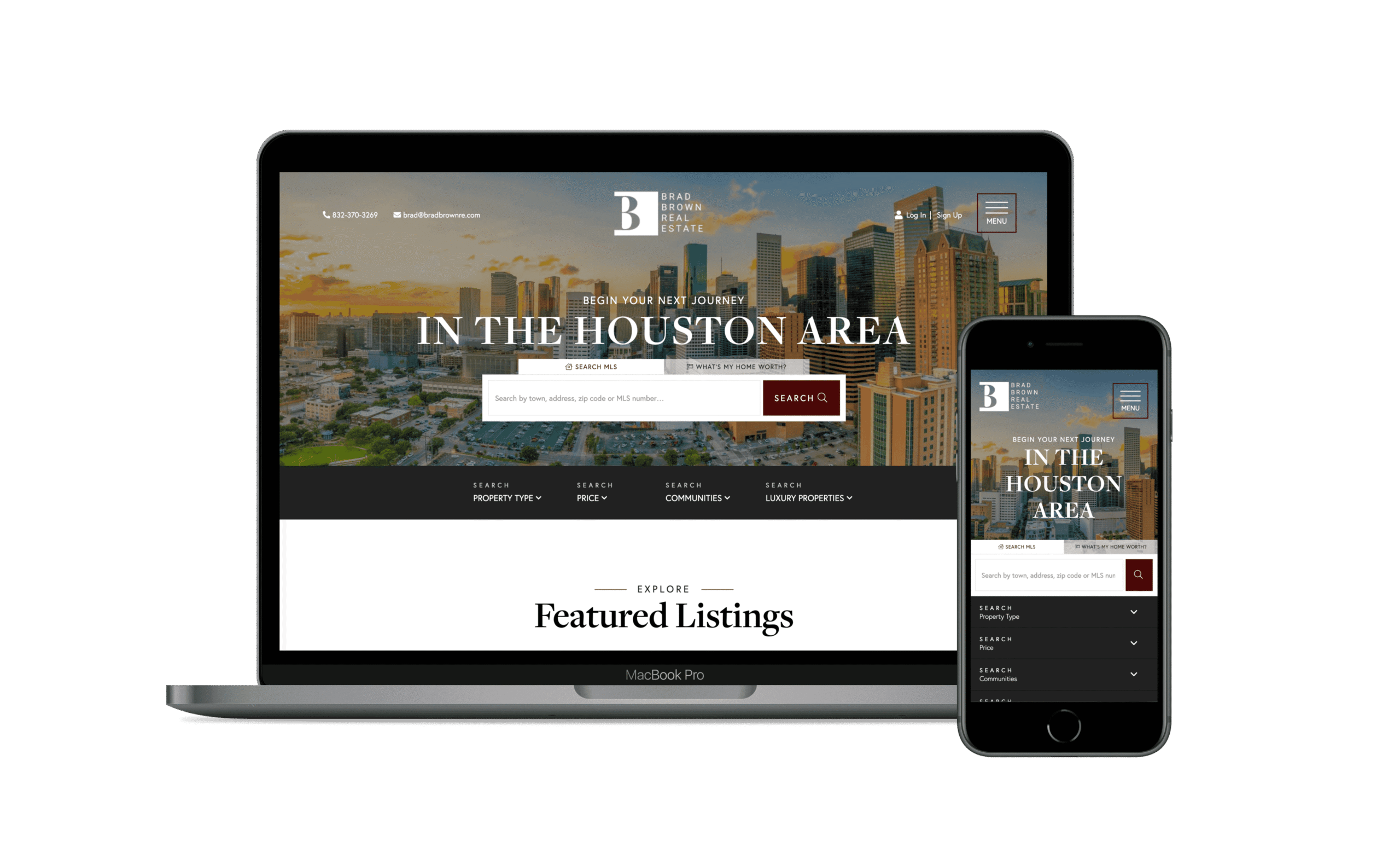 Brad Brown Real Estate website