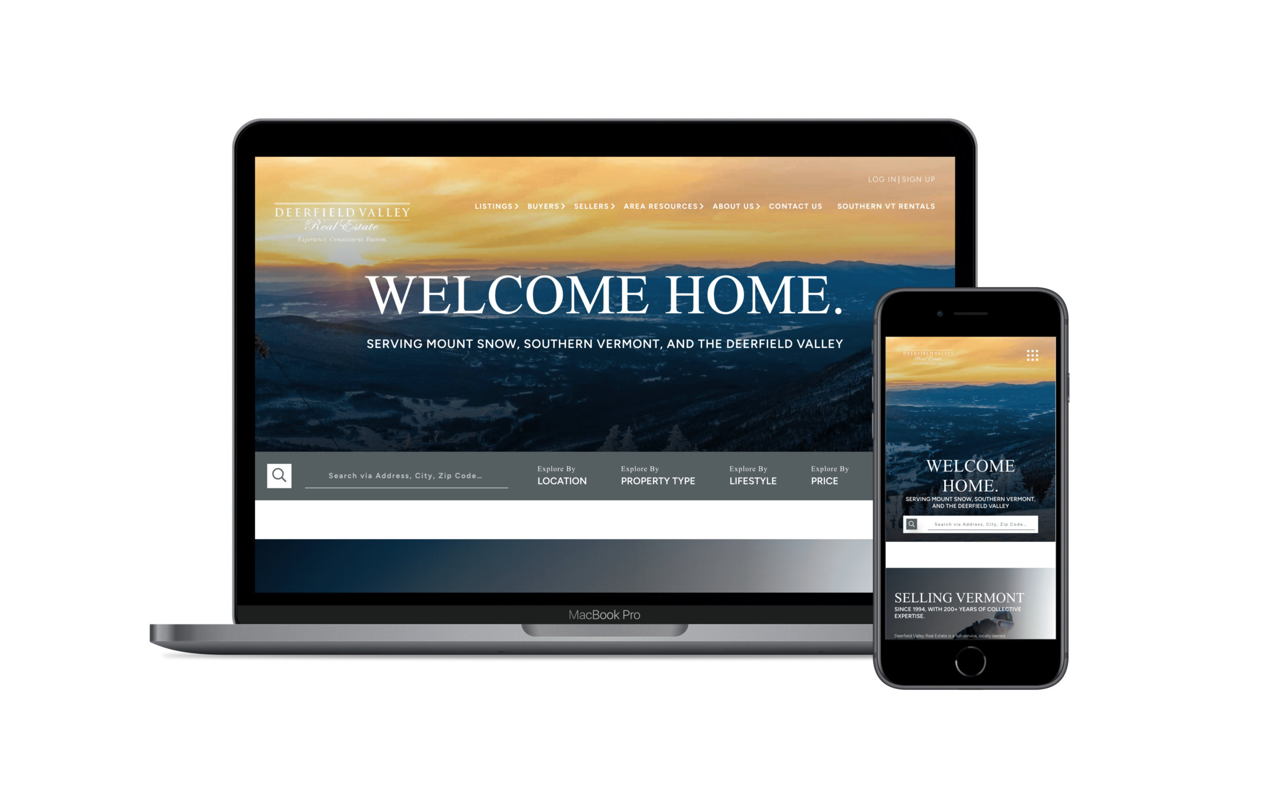 deerfield valley real estate website 