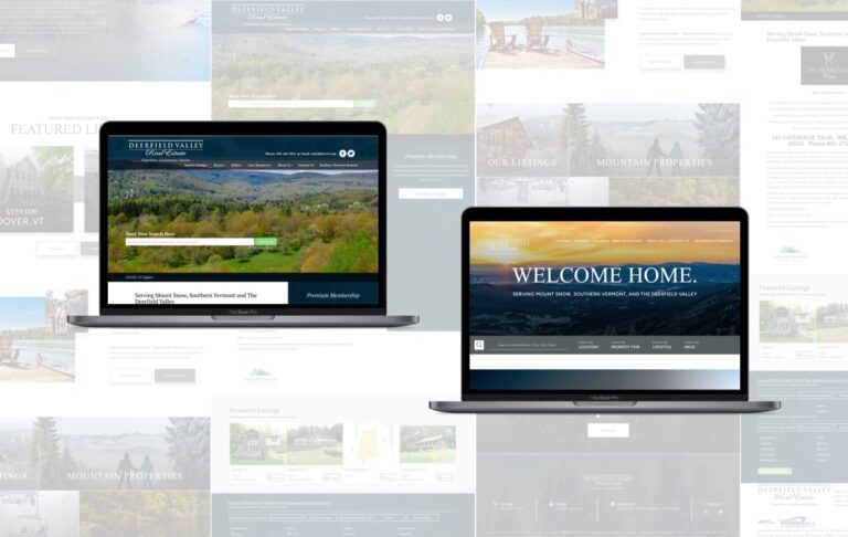 deerfield valley real estate before and after redesigning their real estate website