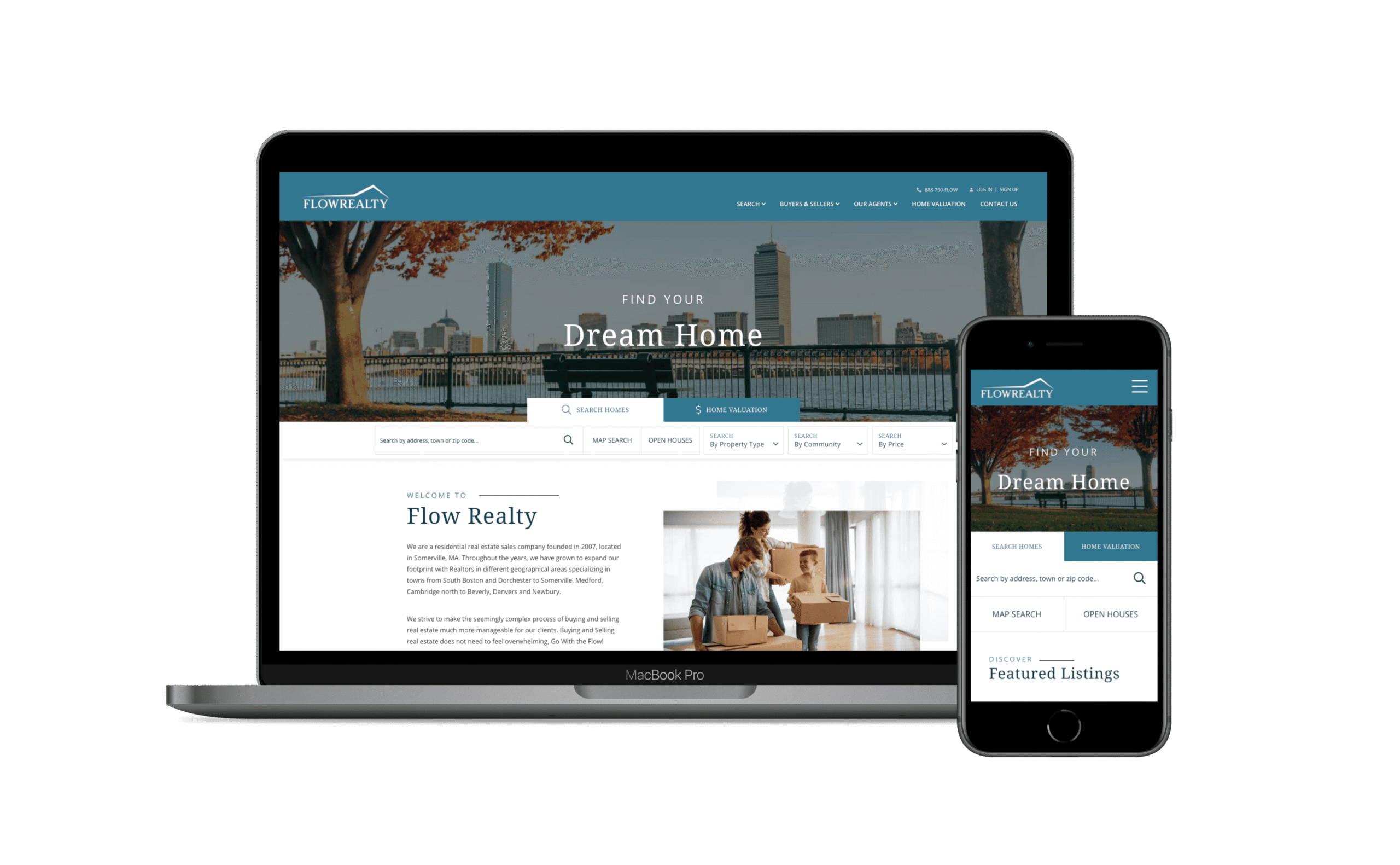 flow realty homepage