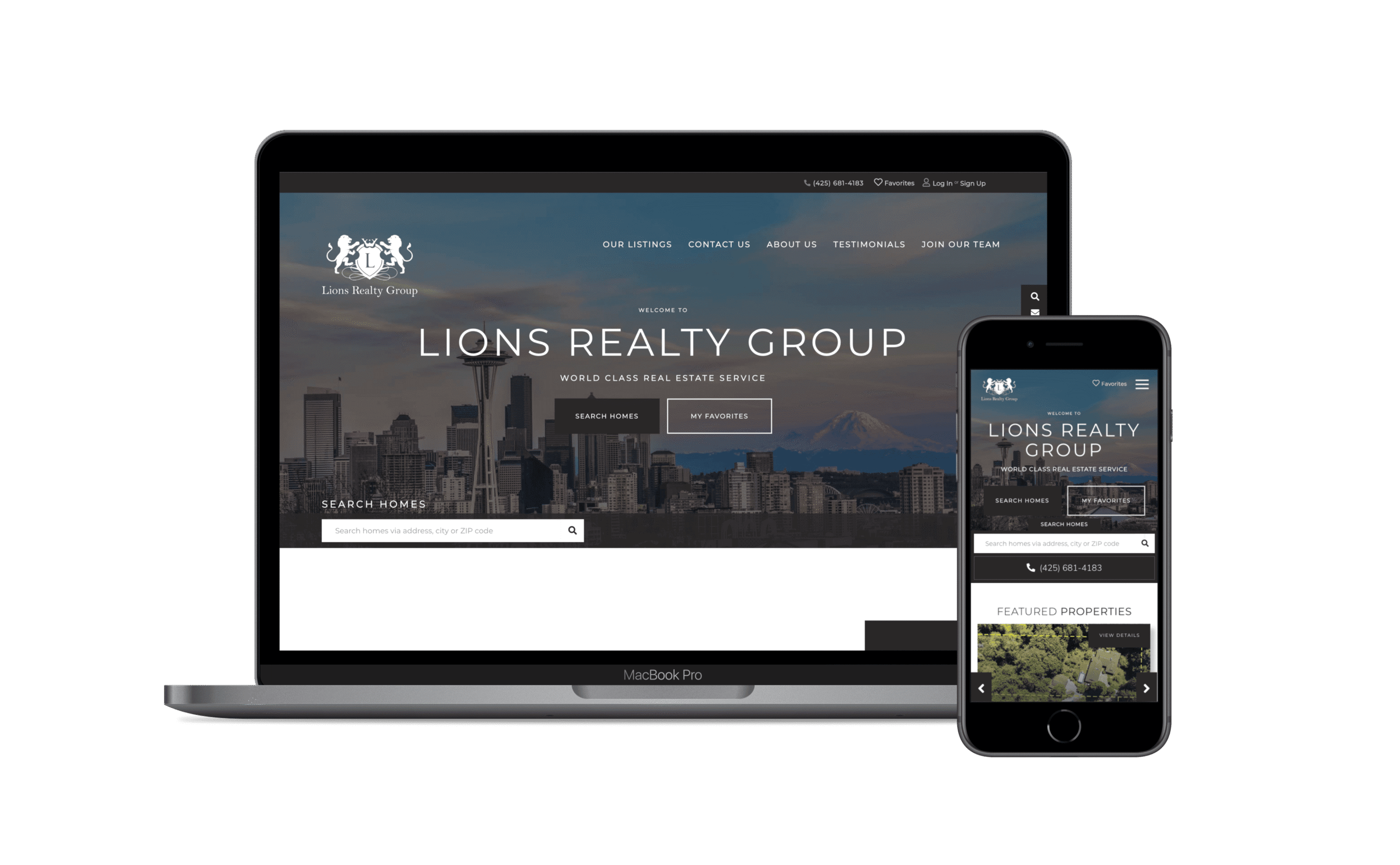 lions realty group real estate website