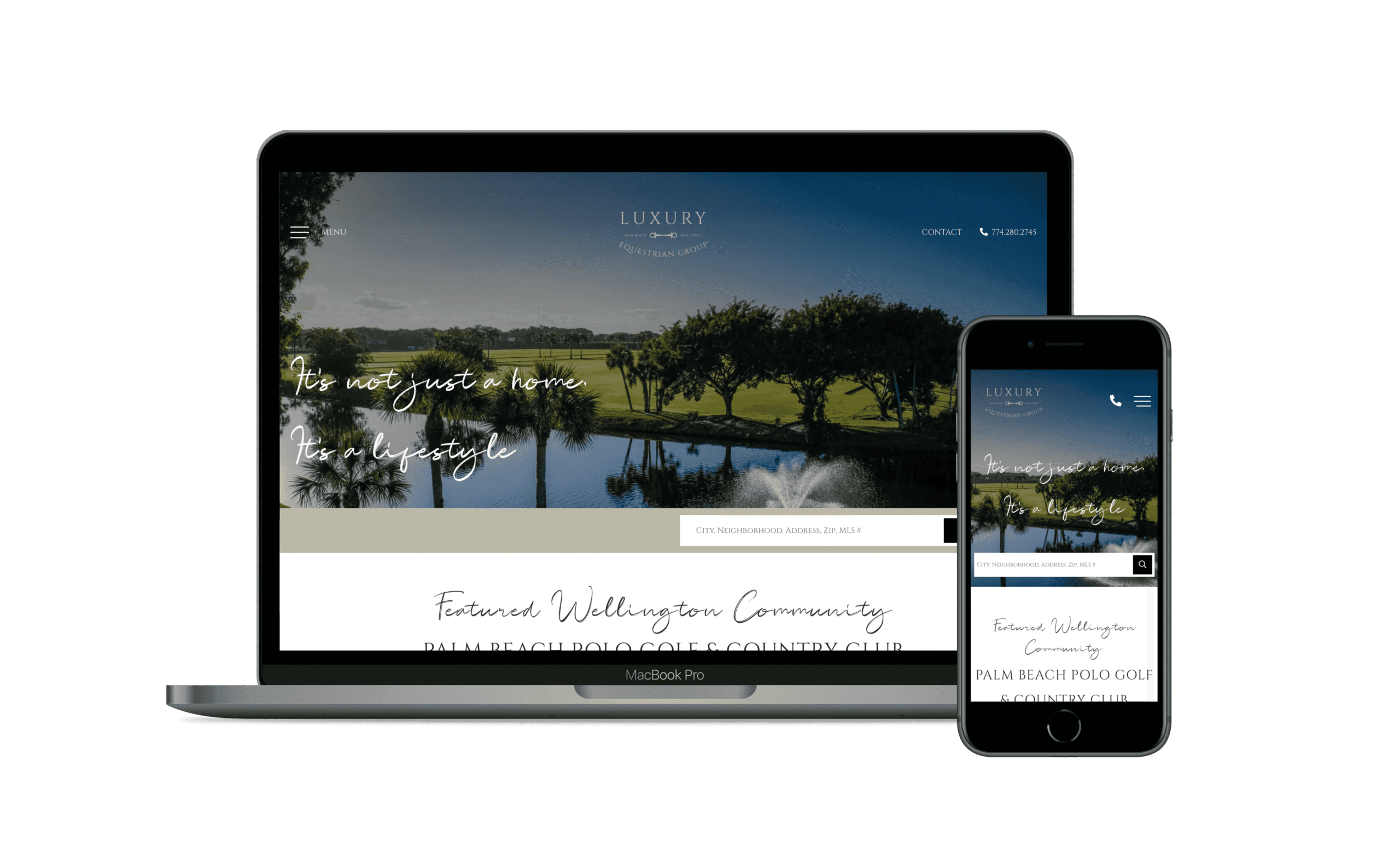 Luxury Equestrian Group real estate website