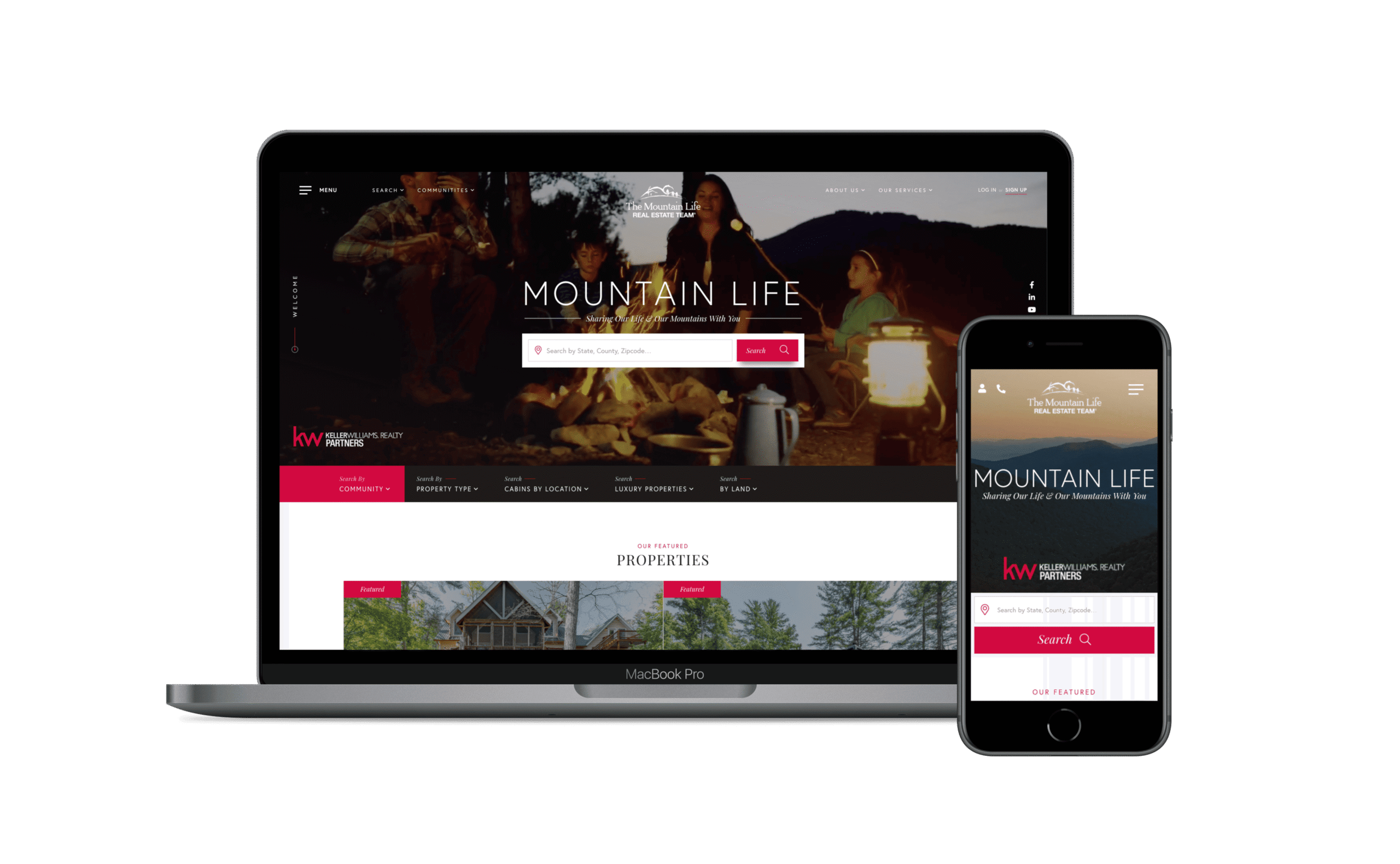 mountain life real estate website launch