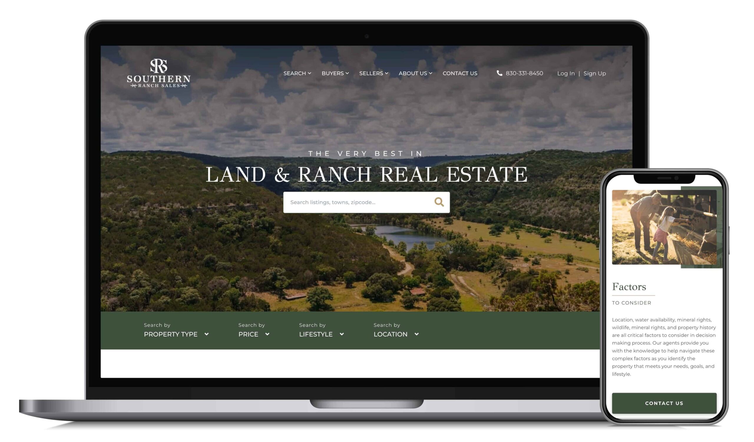 southern ranch sales real estate website