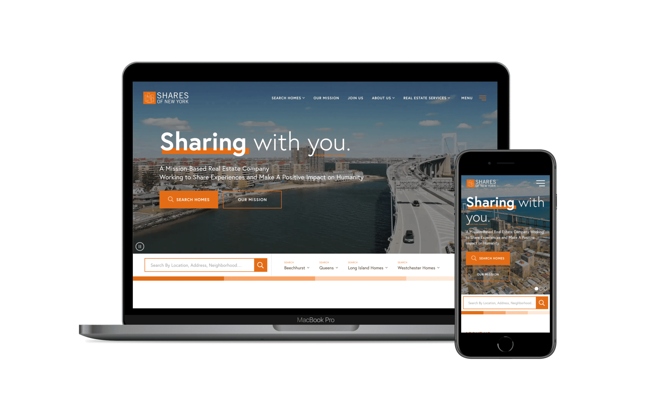 shares of new york real estate website launch