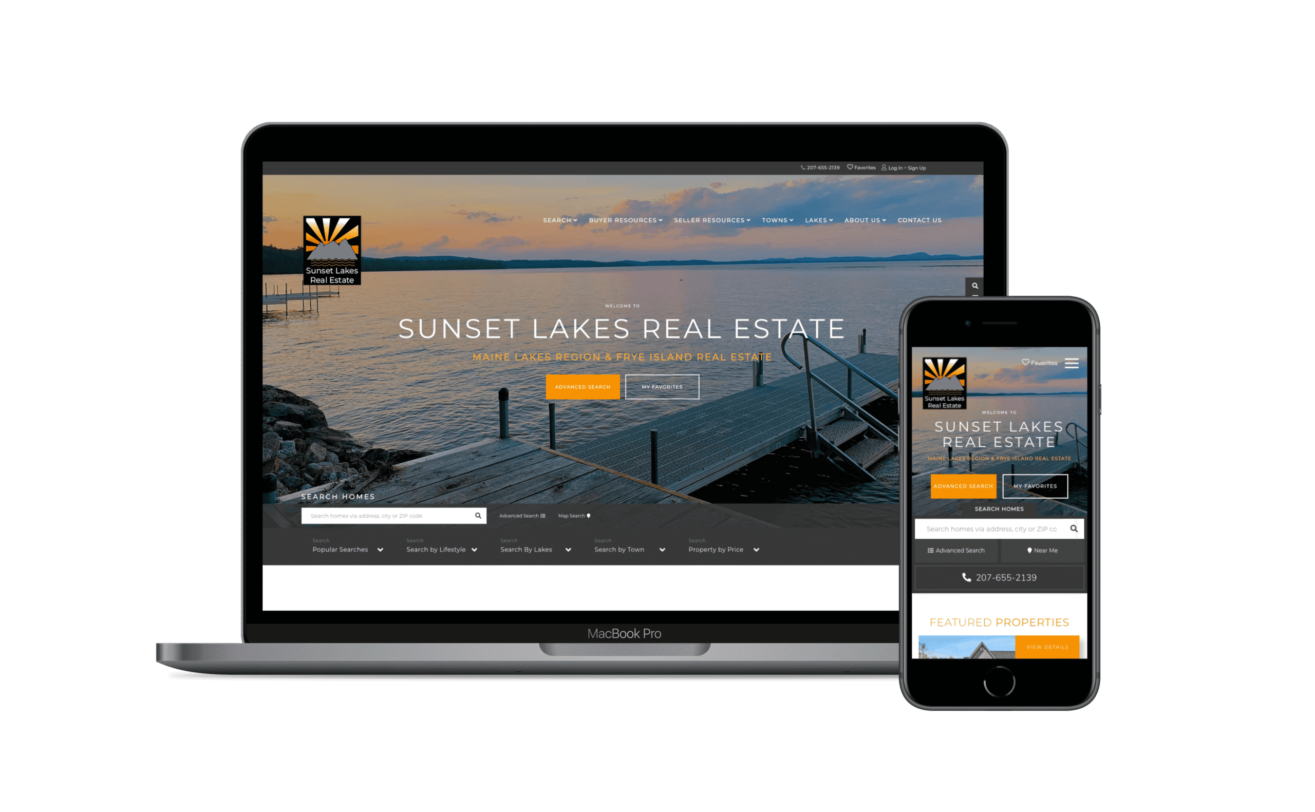 sunset lakes real estate website launch