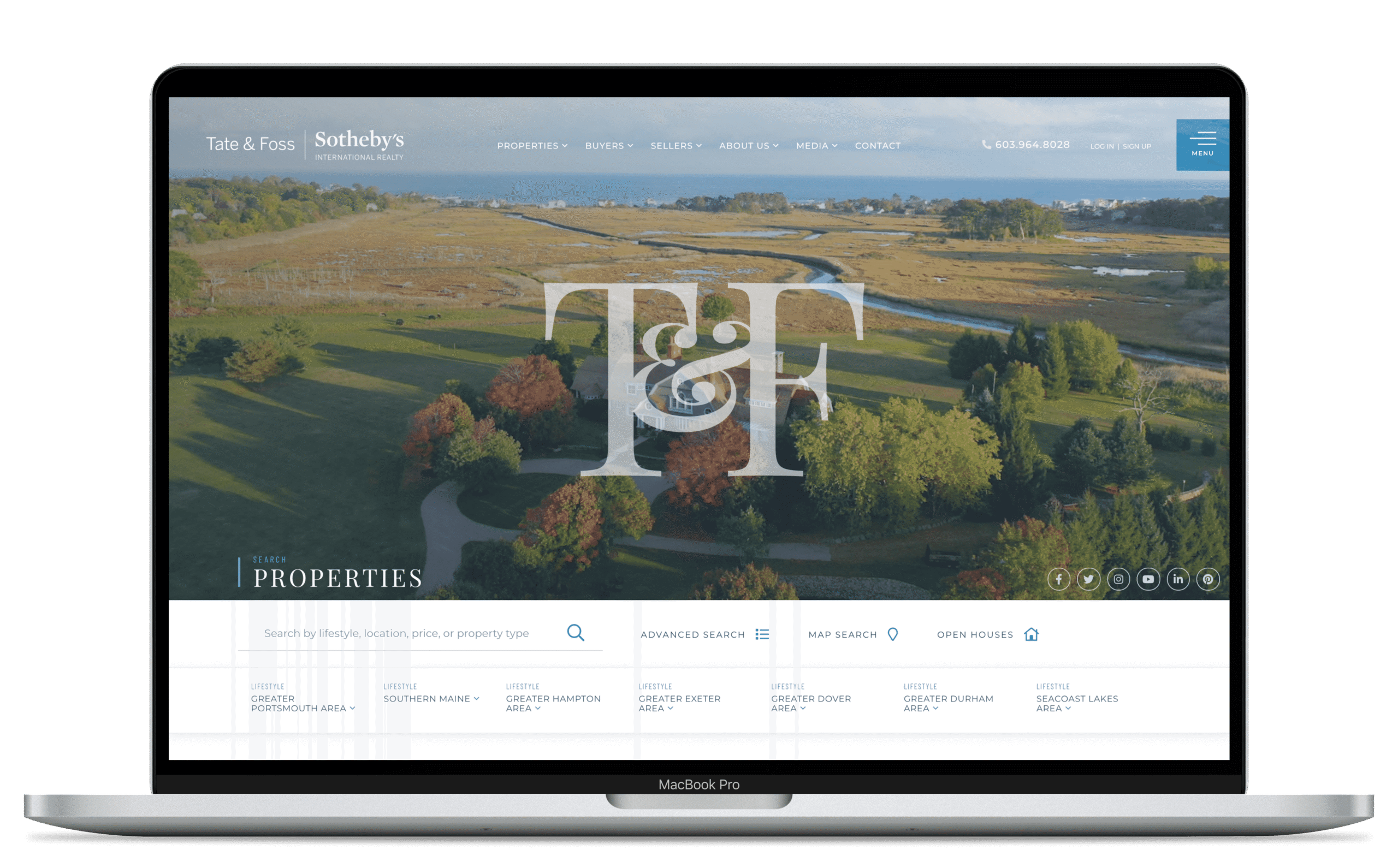 REAL Trends Award Winning Website for Tate & Foss International Realty