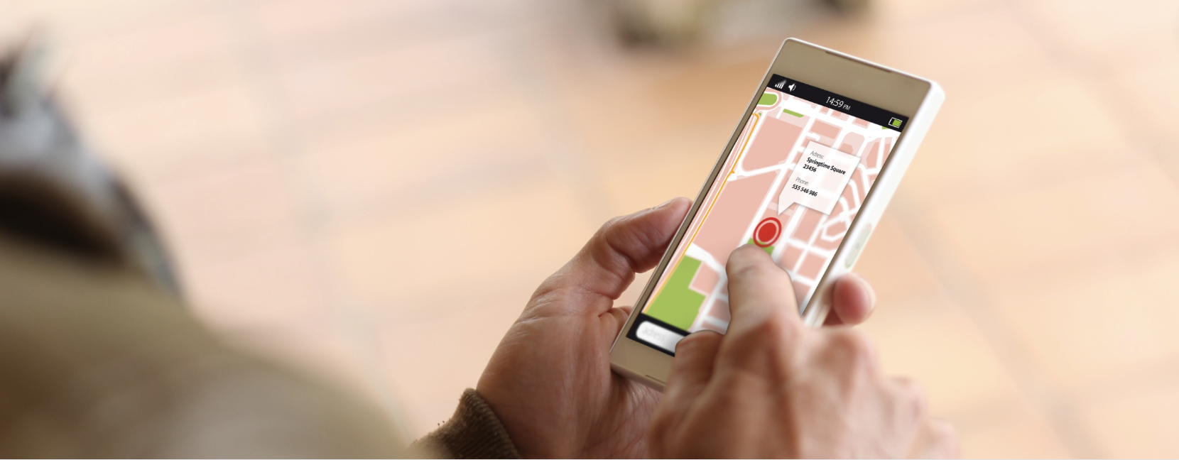 google maps on smart phone