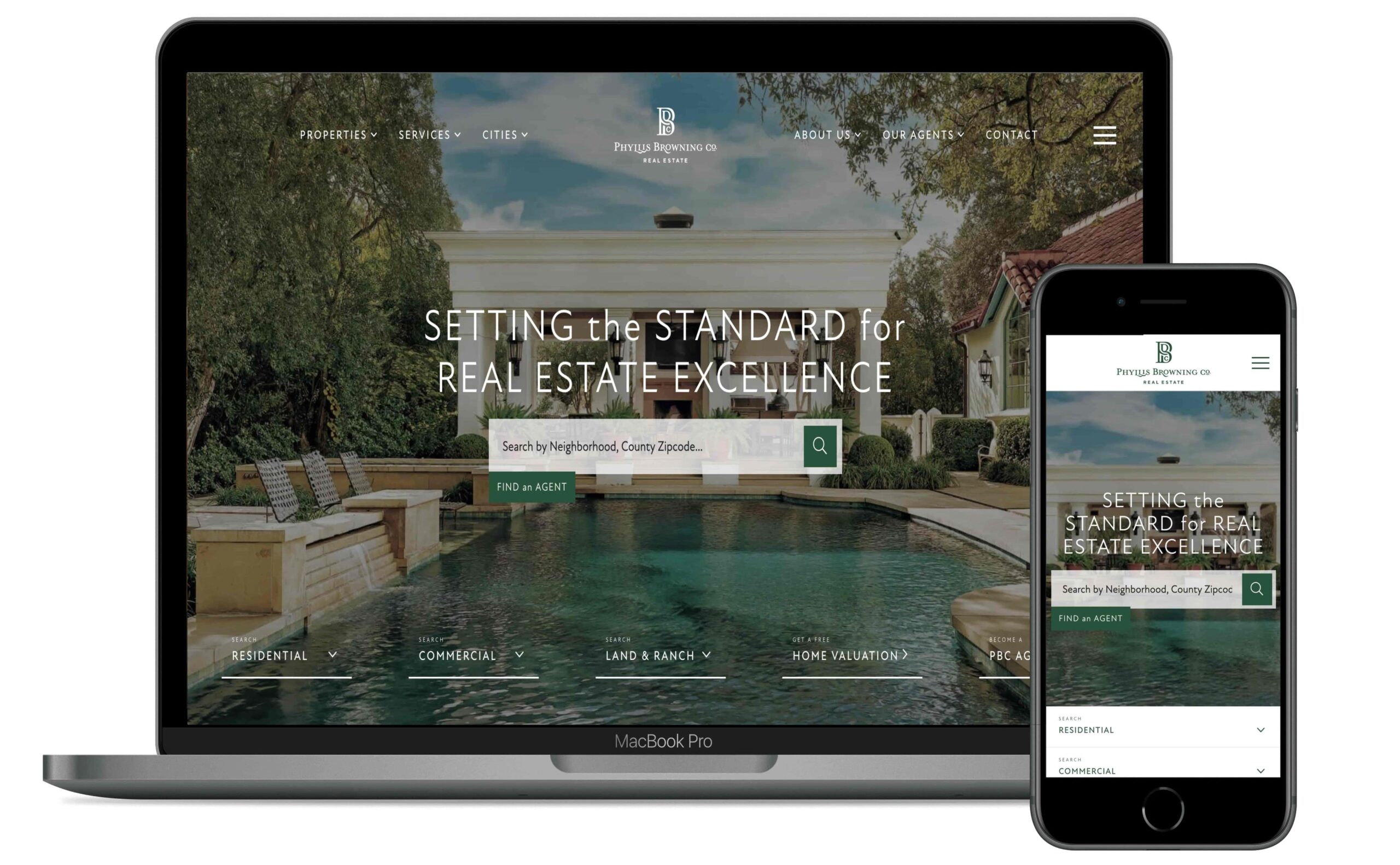 phyllis browning company real estate website homepage