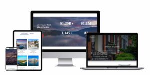real estate websites in phone, tablet, laptop, desktop