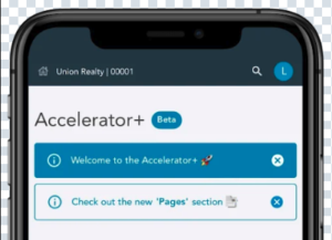 accelerator+ on mobile phone