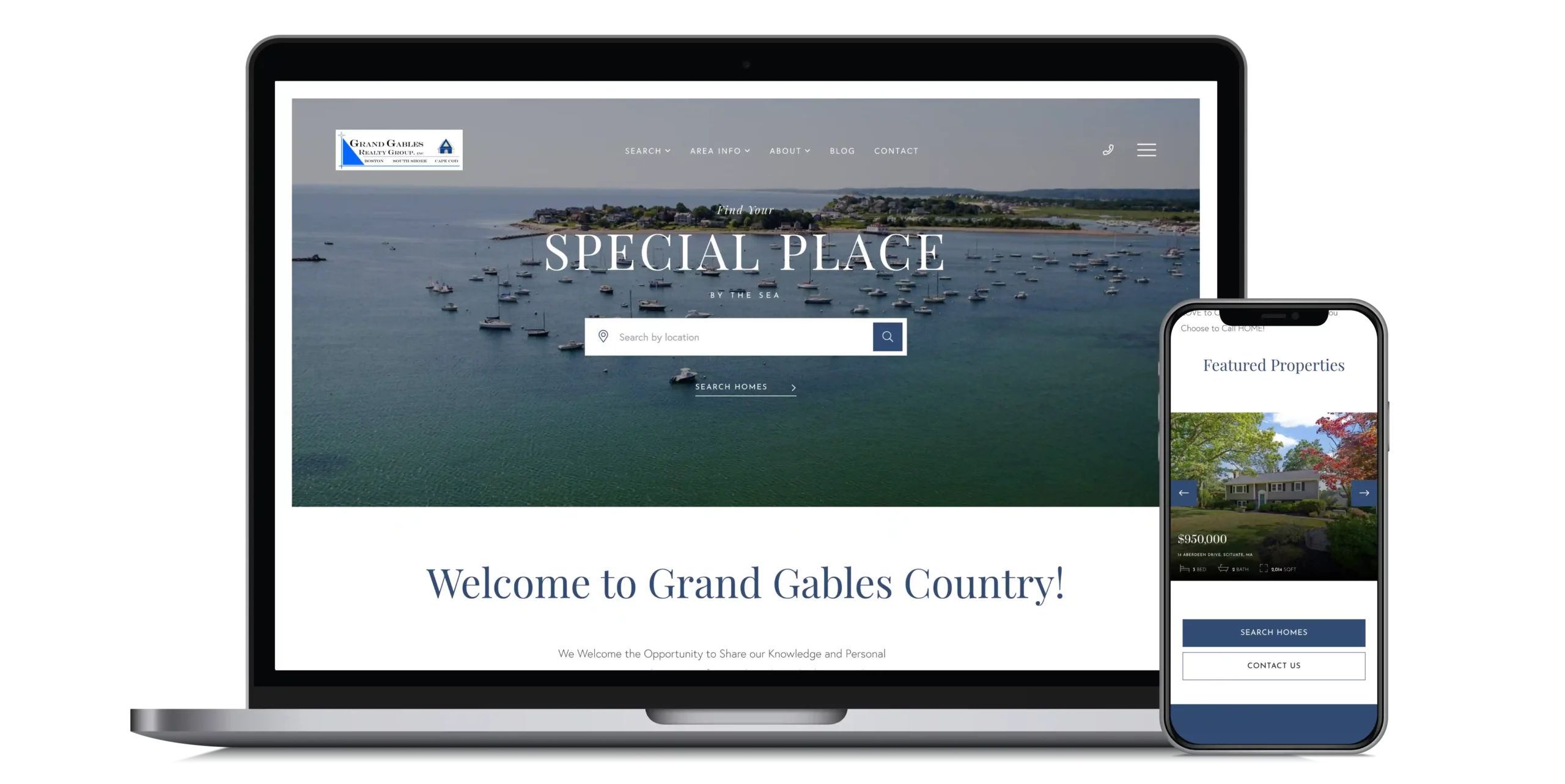 Grand Gables Realty Group, Inc real estate website by union street media