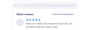 ratemyagent testimonial mockup