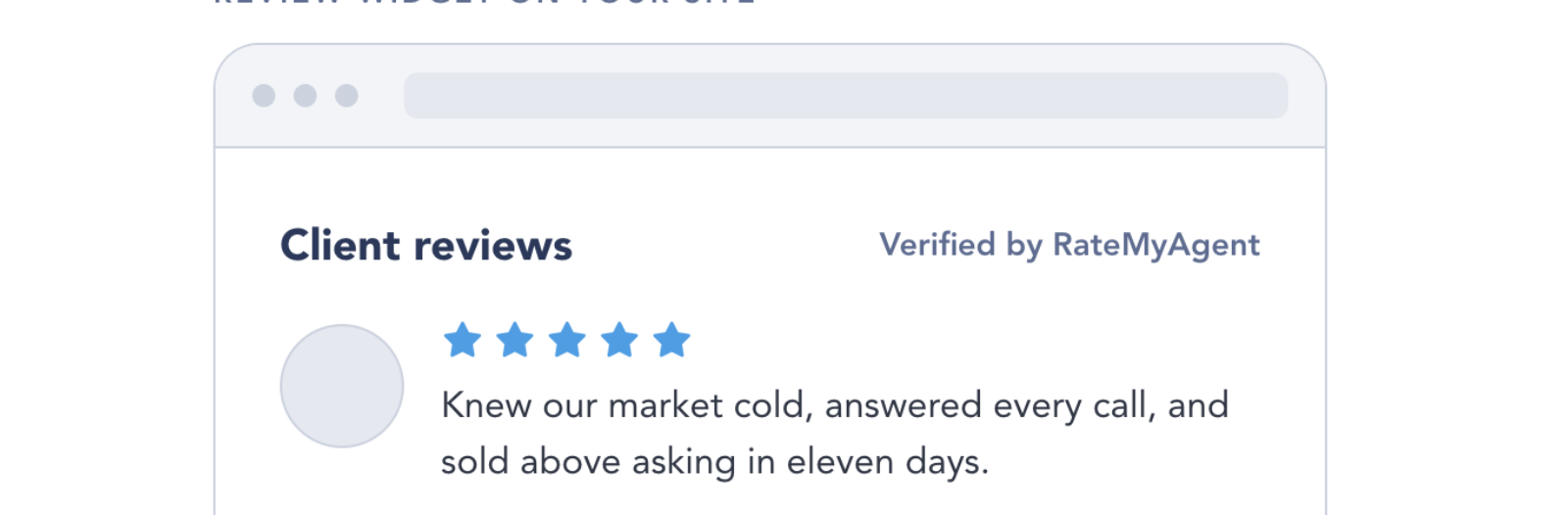 ratemyagent testimonial mockup