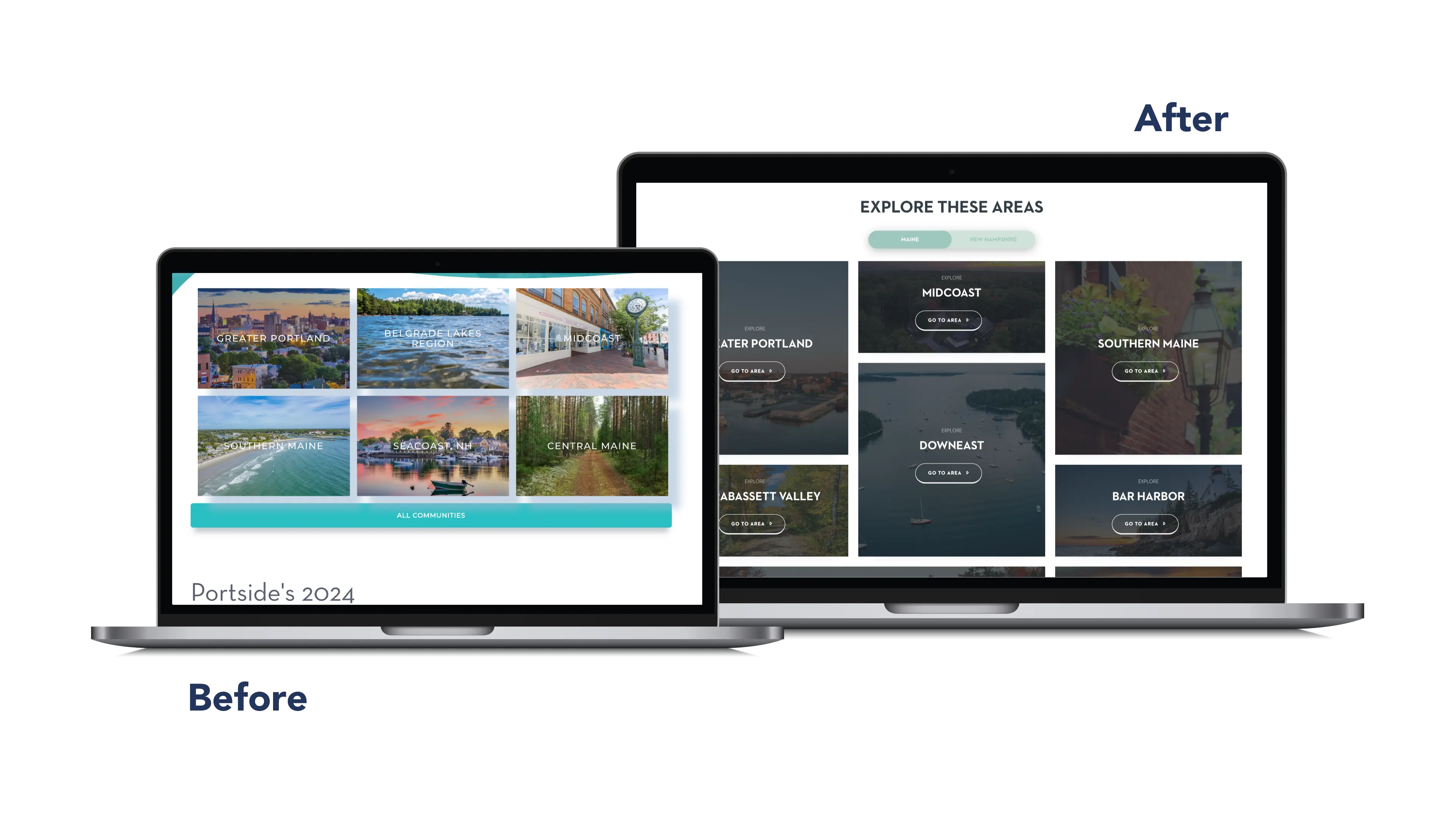 portside real estate group website before and after